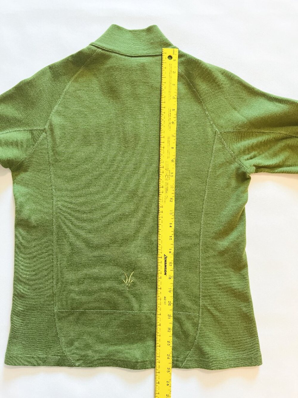 Ibex Women’s Large Green 100% Merino Wool Full Zip Jacket Made USA - Picture 12 of 14